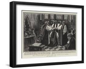 The Consecration of Canon Gore, the Laying on of Hands-Alexander Stuart Boyd-Framed Giclee Print