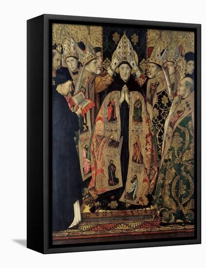 The Consecration of Saint Augustine-Jaume Huguet-Framed Stretched Canvas