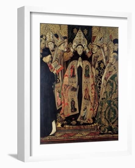 The Consecration of Saint Augustine-Jaume Huguet-Framed Giclee Print