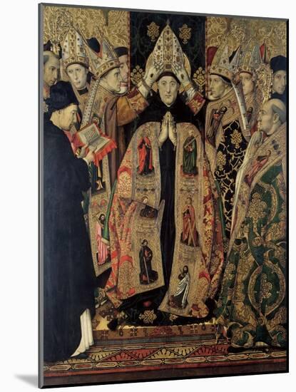 The Consecration of Saint Augustine-Jaume Huguet-Mounted Giclee Print