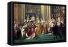 The Consecration of the Emperor Napoleon (1769-1821) and the Coronation of the Empress Josephine-Jacques-Louis David-Framed Stretched Canvas