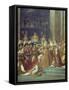 The Consecration of the Emperor Napoleon and the Coronation of the Empress Josephine Notre-Dame-Jacques Louis David-Framed Stretched Canvas