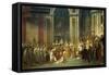 The Consecration of the Emperor Napoleon I by Jacques-Louis David-null-Framed Stretched Canvas