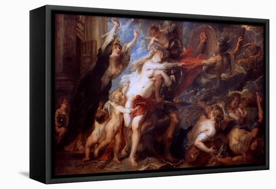 The Consequences of War, 1638-Peter Paul Rubens-Framed Stretched Canvas