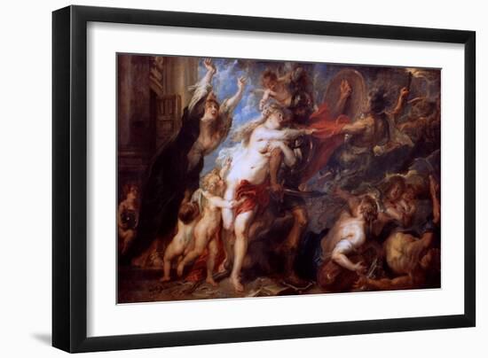 The Consequences of War, 1638-Peter Paul Rubens-Framed Giclee Print
