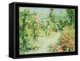 The Conservatory-Pierre-Auguste Renoir-Framed Stretched Canvas