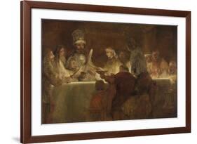 The Conspiracy of the Batavians under Claudius Civilis, 1661-62-Rembrandt van Rijn-Framed Premium Giclee Print