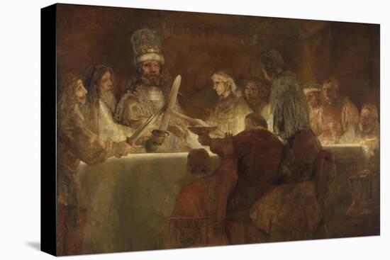 The Conspiracy of the Batavians under Claudius Civilis, 1661-62-Rembrandt van Rijn-Stretched Canvas