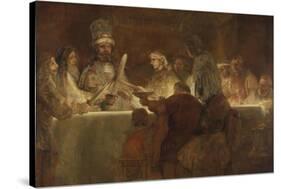 The Conspiracy of the Batavians under Claudius Civilis, 1661-62-Rembrandt van Rijn-Stretched Canvas