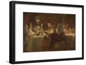 The Conspiracy of the Batavians under Claudius Civilis, 1661-62-Rembrandt van Rijn-Framed Art Print