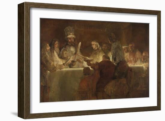 The Conspiracy of the Batavians under Claudius Civilis, 1661-62-Rembrandt van Rijn-Framed Art Print