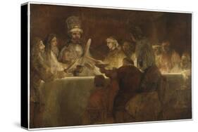 The Conspiracy of the Batavians under Claudius Civilis, c.1666-Rembrandt van Rijn-Stretched Canvas