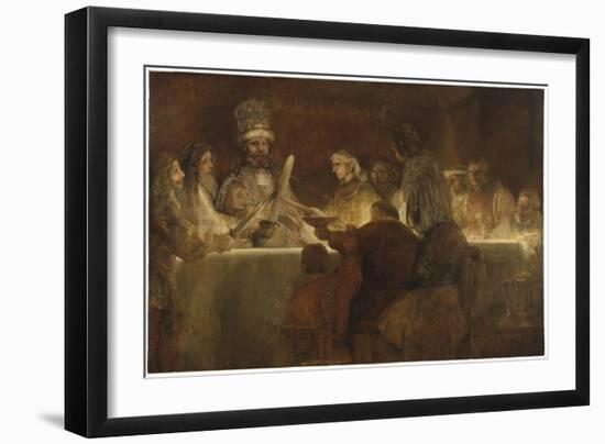 The Conspiracy of the Batavians under Claudius Civilis, c.1666-Rembrandt van Rijn-Framed Giclee Print