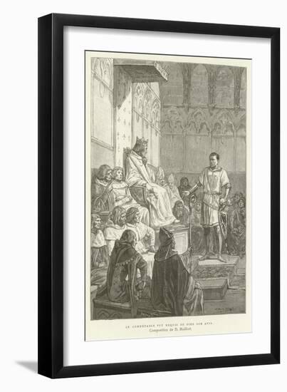 The Constable Was Required to Give His Opinion-null-Framed Giclee Print