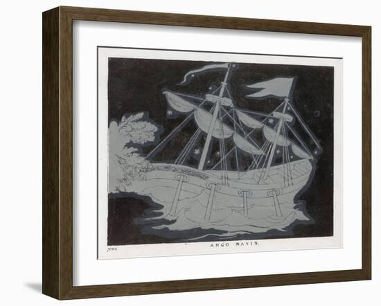 The Constellation Arco Navis Which Takes the Form of a Sailing Ship-Charles F. Bunt-Framed Art Print