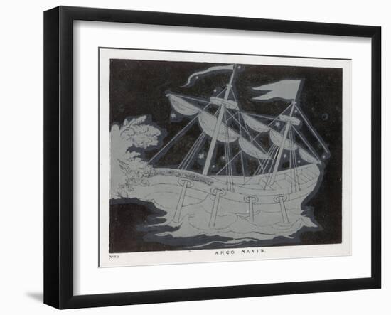 The Constellation Arco Navis Which Takes the Form of a Sailing Ship-Charles F. Bunt-Framed Art Print