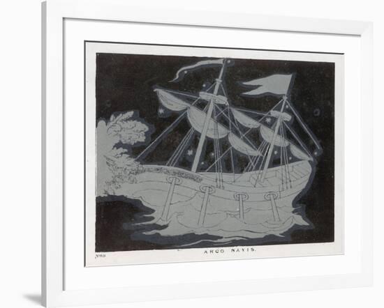 The Constellation Arco Navis Which Takes the Form of a Sailing Ship-Charles F. Bunt-Framed Art Print