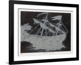 The Constellation Arco Navis Which Takes the Form of a Sailing Ship-Charles F. Bunt-Framed Art Print