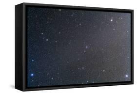 The Constellation of Cancer with Nearby Deep Sky Objects-null-Framed Stretched Canvas