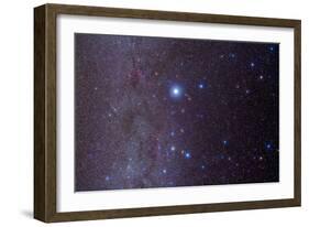 The Constellation of Canis Major and Nearby Open Clusters and Nebulae-null-Framed Photographic Print