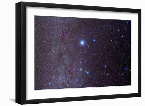 The Constellation of Canis Major and Nearby Open Clusters and Nebulae-null-Framed Photographic Print