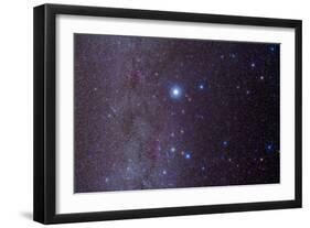 The Constellation of Canis Major and Nearby Open Clusters and Nebulae-null-Framed Photographic Print