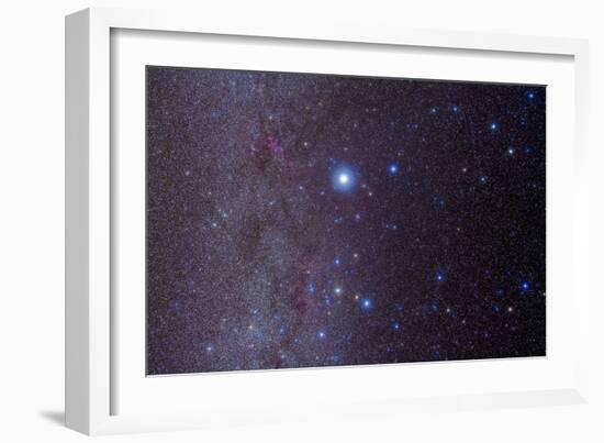 The Constellation of Canis Major and Nearby Open Clusters and Nebulae-null-Framed Photographic Print