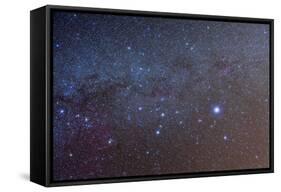 The Constellation of Canis Major with Nearby Deep Sky Objects-null-Framed Stretched Canvas