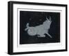 The Constellation of Capricorn-null-Framed Art Print