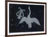 The Constellation of Cygnus, a Flying Swan, and Lyra, That of an Ancient Greek Lyre-Charles F. Bunt-Framed Art Print