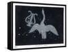 The Constellation of Cygnus, a Flying Swan, and Lyra, That of an Ancient Greek Lyre-Charles F. Bunt-Framed Stretched Canvas