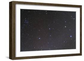 The Constellation of Leo and the Coma Star Cluster in Coma Berenices-null-Framed Photographic Print