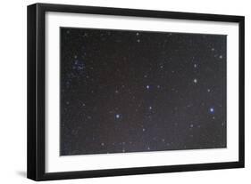 The Constellation of Leo and the Coma Star Cluster in Coma Berenices-null-Framed Photographic Print