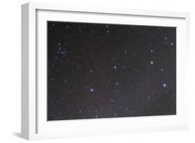 The Constellation of Leo and the Coma Star Cluster in Coma Berenices-null-Framed Photographic Print