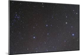 The Constellation of Leo and the Coma Star Cluster in Coma Berenices-null-Mounted Photographic Print