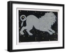 The Constellation of Leo the Lion-Charles F. Bunt-Framed Art Print