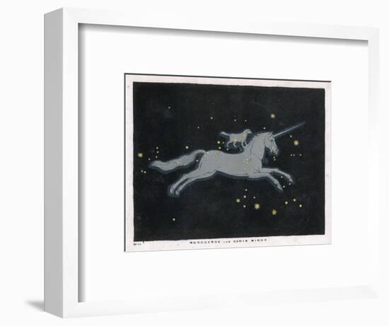 The Constellation of Monoceros, a Unicorn, and Canis Minor, a Small Dog-Charles F. Bunt-Framed Photographic Print