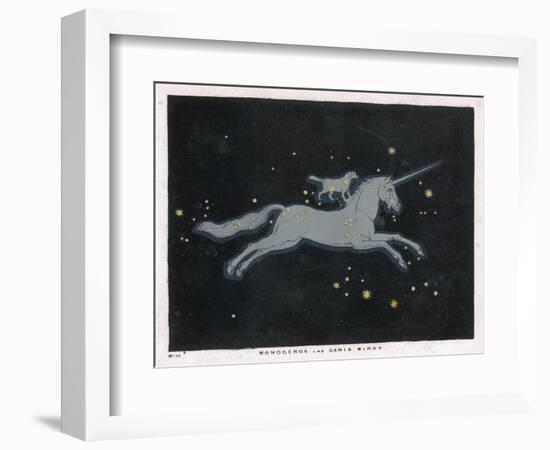 The Constellation of Monoceros, a Unicorn, and Canis Minor, a Small Dog-Charles F. Bunt-Framed Photographic Print