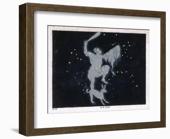 The Constellation of Orion One of the Most Brilliant in the Heavens-Charles F. Bunt-Framed Art Print