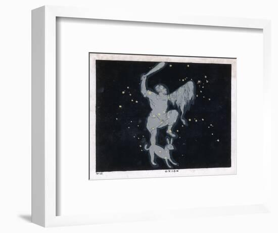 The Constellation of Orion One of the Most Brilliant in the Heavens-Charles F. Bunt-Framed Art Print