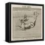 The Constellation of Pistrix the Sea Monster-Gaius Julius Hyginus-Framed Stretched Canvas