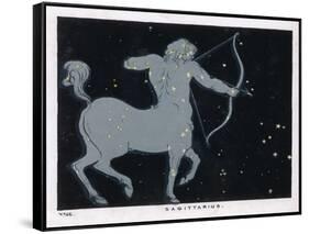 The Constellation of Sagittarius Half Man and Half Horse with a Bow and Arrow-Charles F. Bunt-Framed Stretched Canvas
