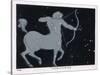 The Constellation of Sagittarius Half Man and Half Horse with a Bow and Arrow-Charles F. Bunt-Stretched Canvas