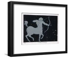 The Constellation of Sagittarius Half Man and Half Horse with a Bow and Arrow-Charles F. Bunt-Framed Art Print