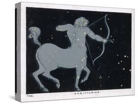 The Constellation of Sagittarius Half Man and Half Horse with a Bow and Arrow-Charles F. Bunt-Stretched Canvas