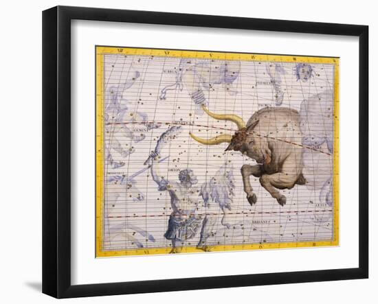 The Constellation of Taurus the Bull and Orion by James Thornhill-Stapleton Collection-Framed Giclee Print