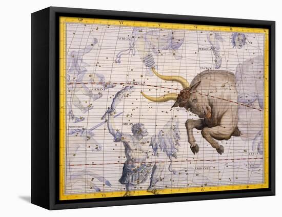 The Constellation of Taurus the Bull and Orion by James Thornhill-Stapleton Collection-Framed Stretched Canvas