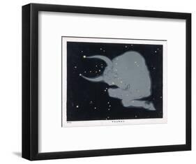 The Constellation of Taurus the Head Neck Shoulders and Forelegs of a Horned Bull-Charles F. Bunt-Framed Art Print