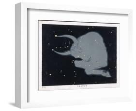 The Constellation of Taurus the Head Neck Shoulders and Forelegs of a Horned Bull-Charles F. Bunt-Framed Art Print