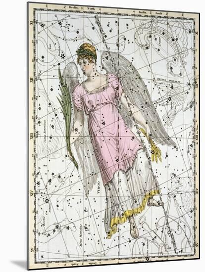 The Constellation Virgo from A Celestial Atlas-A. Jamieson-Mounted Giclee Print